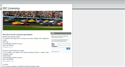 Desktop Screenshot of isclicensing.com