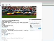 Tablet Screenshot of isclicensing.com